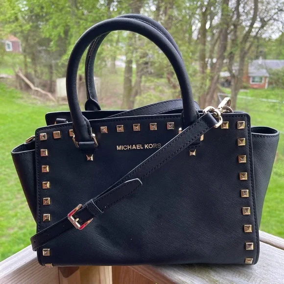 Michael Michael Kors Selma Stud Satchel Bag - Picture 2 of 11